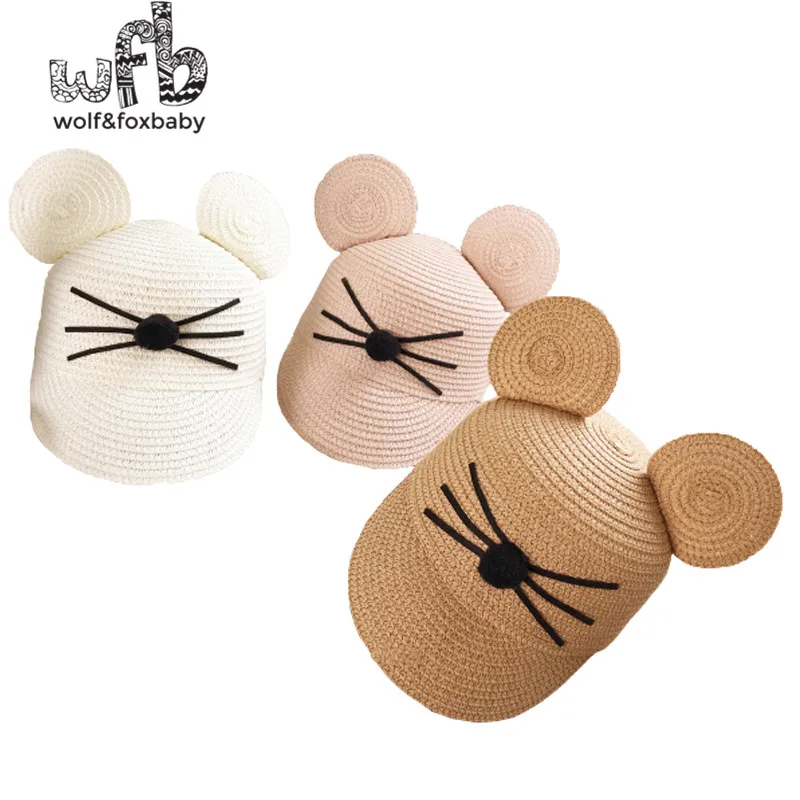 

Retail 52-54CM big ears baby cats hat cute children sunscreen shade sun hat summer autumn fall winter