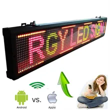 101cm Multi-color ios And Android Wifi wireless Remote Programmable Advertising LED Display Board