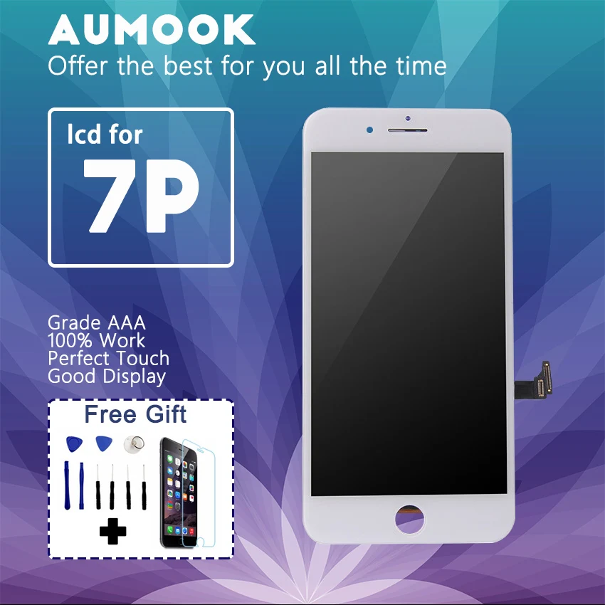 

10pcs AAA++ Quality For iPhone 7 plus LCD Screen Display with 3D Touch Digitizer Replacement Screen Free Shipping