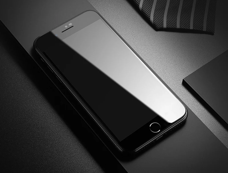 TOMKAS 5D Edge Protective Glass on the For iPhone 7 Glass Tempered Screen Protection For iPhone 6 6s 7 8 Plus Screen Protector