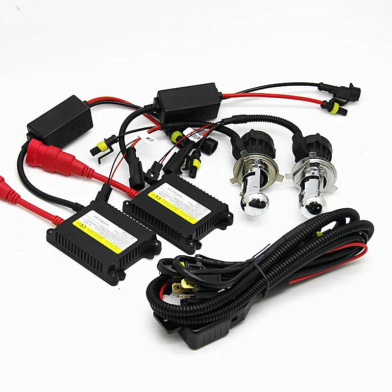 Лампы 12 в 55 вт H4 Bi комплект для ксеноновых ламп hid hi low BI xenon light haed светильник 6000K 8000K
