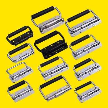 

Luggage Hardware Aluminum Box Bag Industrial Handle Pull Rod Metal Hand Spring Wooden Box