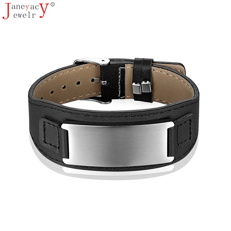 Модный кожаный браслет из нержавеющей стали Часы пряжка мужской браслет популярный wo мужской браслет мужские ювелирные подарки Pulseira