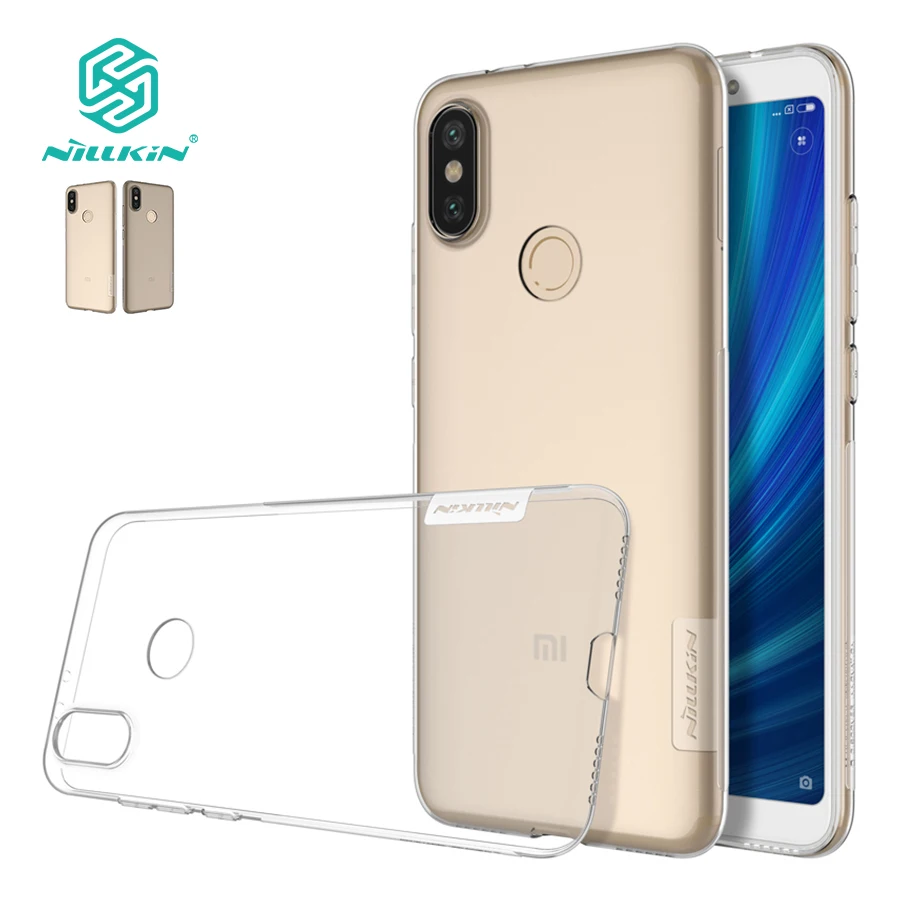 

Nillkin Nature Transparent Clear Soft silicon TPU Protector cover for xiaomi mi 6x Case for mi6x for xiaomi mi a2 case 5.99''