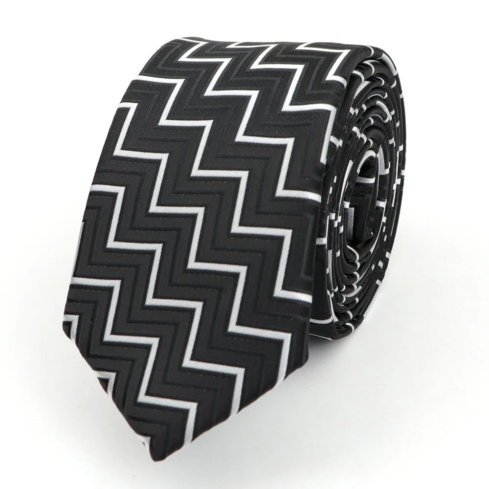 Мужской галстук 6 см, цветочный точка жаккарда, классические галстуки для отдыха, модный полиэстер, тонкий галстук для костюма - Цвет: 6