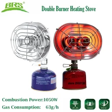 BRS Portable Gas Heater Camping Fishing Warmer Butane Propane Double Burners Heating Stove Infrared Ray Gas Heater Drying Cloth