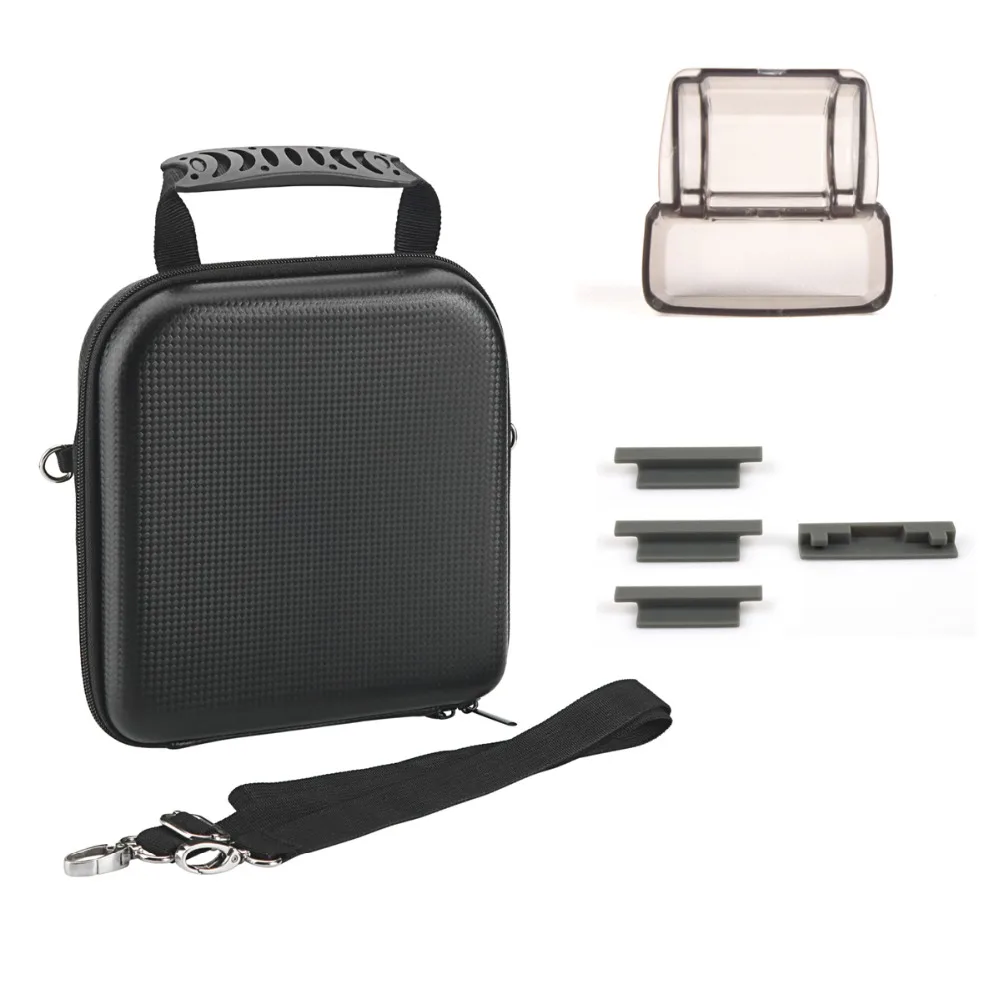 

DJI Spark Small Portable Shoulder Waterproof Bag + 3D Sensor Screen Lens Cap Cover + Battery Body Protector Silicone Cover Cap