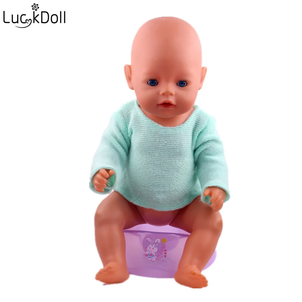 Модная Кукла Lucky новинка вязаный Топ для 18 дюймовой американской куклы или 43 см