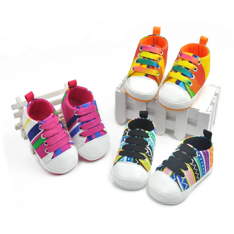 rainbow plimsolls