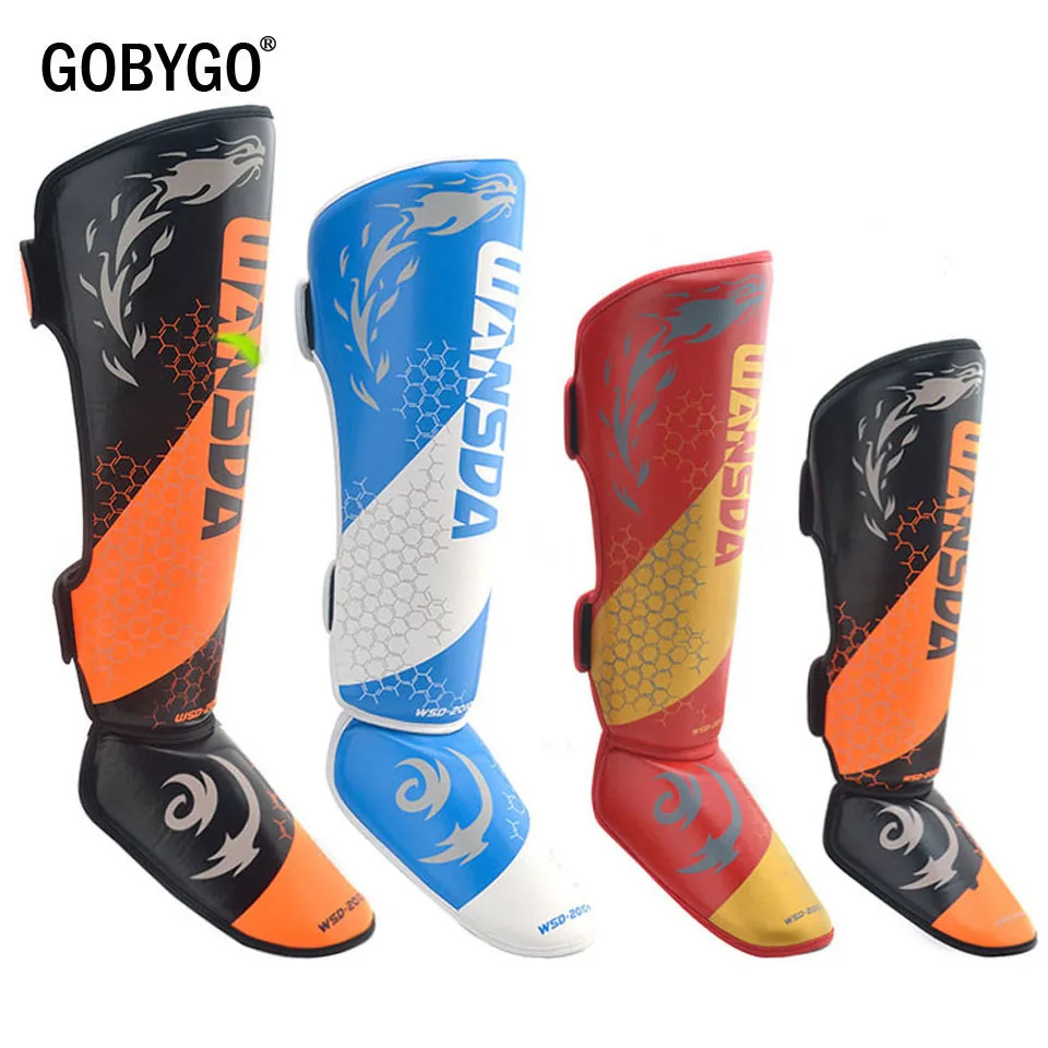 GOBYGO одна пара Высококачественные Боксерские голени из искусственной кожи защита