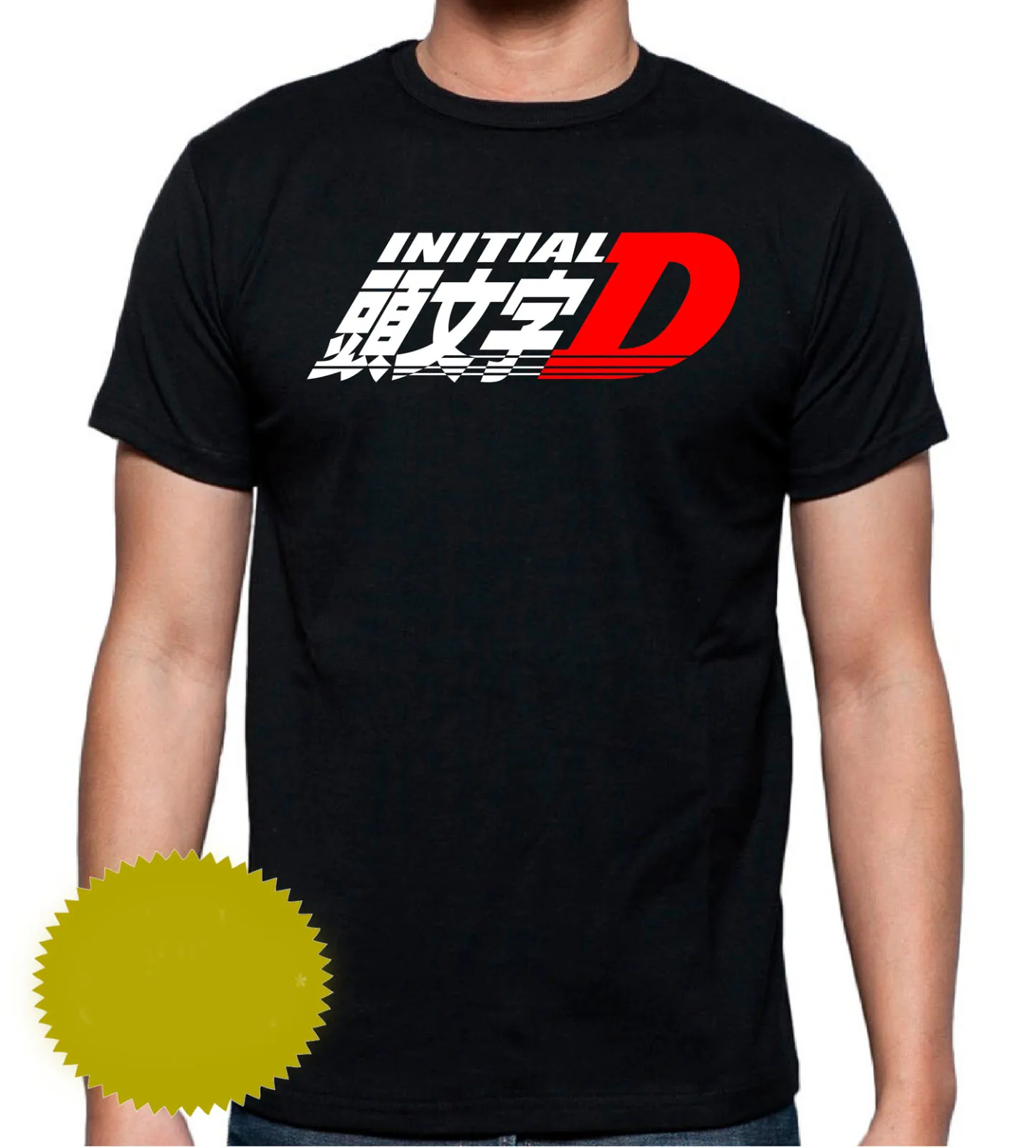 Коллекция 2019 года Хлопковая мужская одежда с коротким рукавом футболка INITIAL D