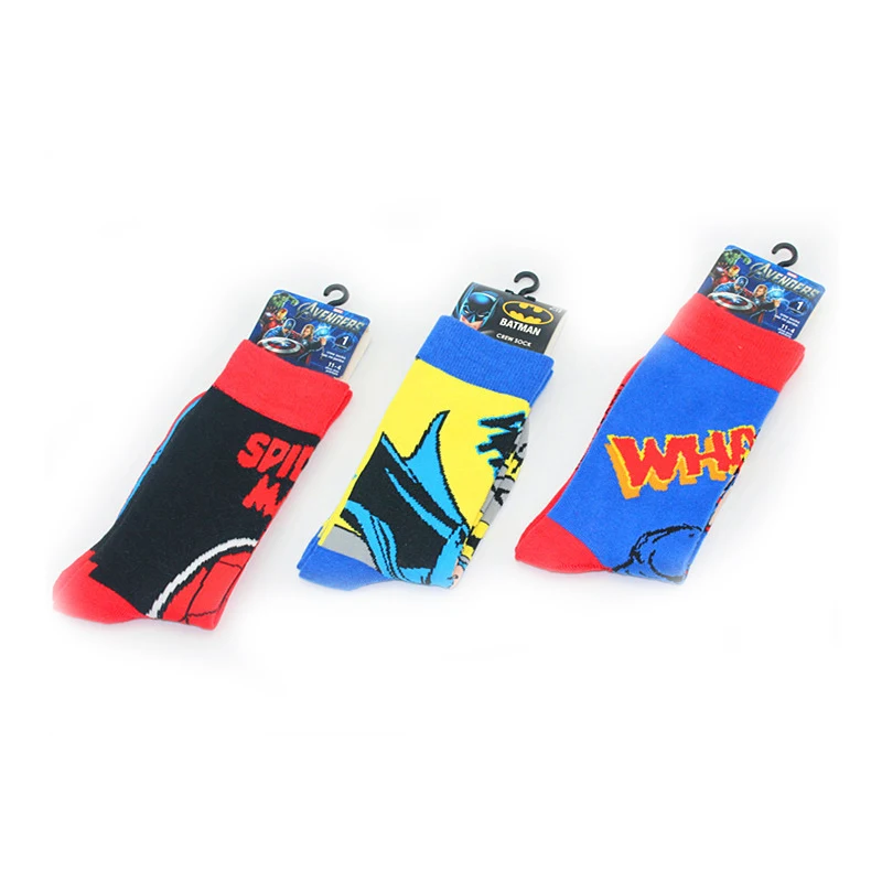 H & R мужские хлопковые носки MARVEL COMICS Супер герои Повседневное платье до колен