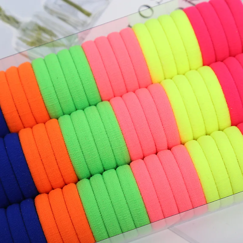 40/60 Pcs/LOT Elastic Hair Scrunchie Hair Bands For Women Scrunchies 40pcs Stretch Rubber Ties Ponytail Holders Hair Accessories