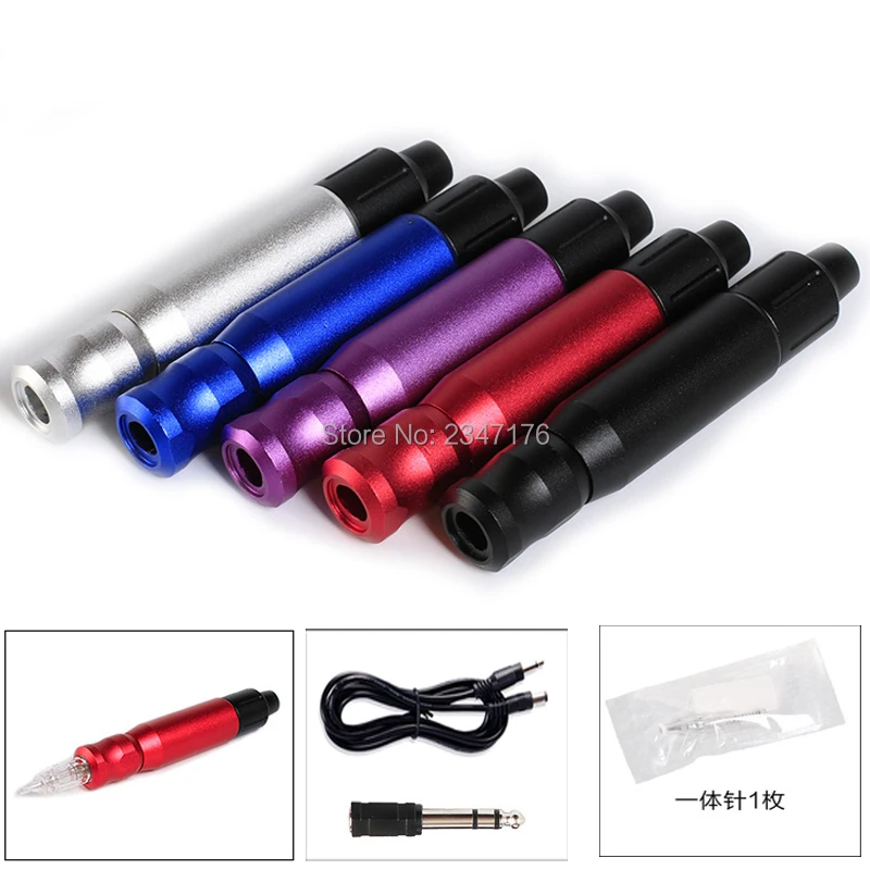 

1set Permanent Makeup Machine For Tattoos Cosmetics Rotary Tattoo Machine Pens For Eyebrows Lip Eyeliner with micro needle