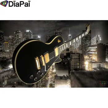 

DIAPAI 100% Full Square/Round Drill 5D DIY Diamond Painting "Guitar scenery" Diamond Embroidery Cross Stitch 3D Decor A19114