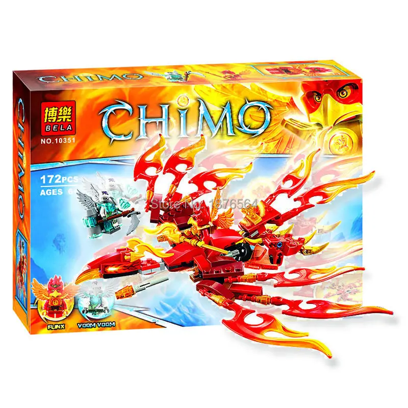 172 pcs BELA 10351 Phoenix prince Phoenix Building Bricks Blocks