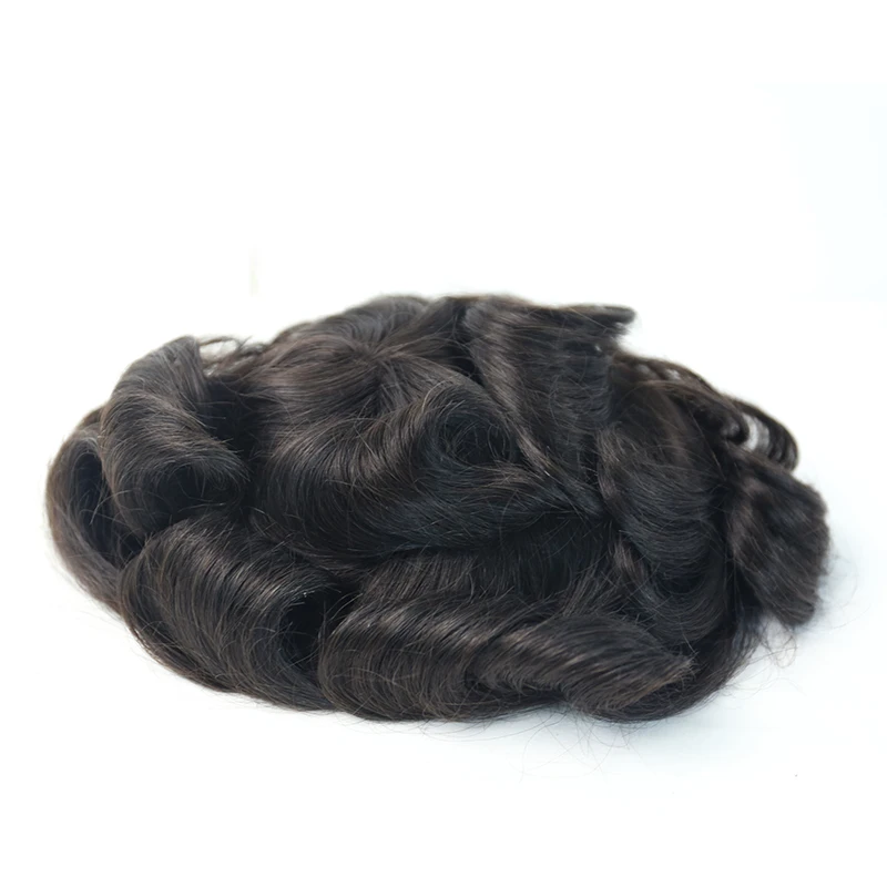 Suíço com Pele Sistema de Substituição para Homens Peruca Masculina Laço Toupees Cabelo Humano 100% Natural Remy Dolago 10x8' 4 peruca sistema de substituição para homens toupees