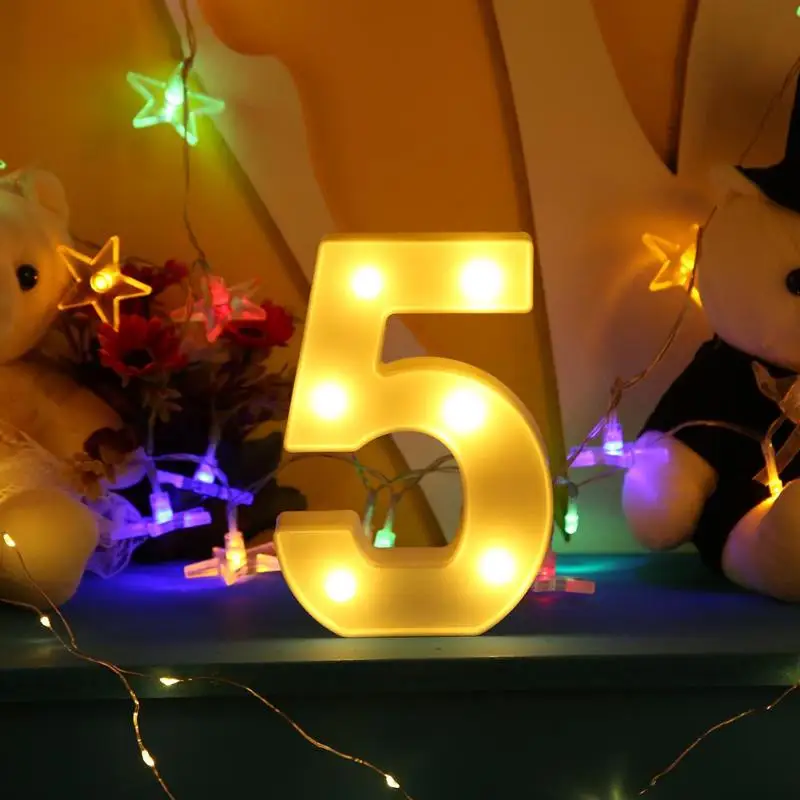 3D светодиодный светильник с номером, знак шатра, настенный светильник для спальни, свадьбы, дня рождения, Декор