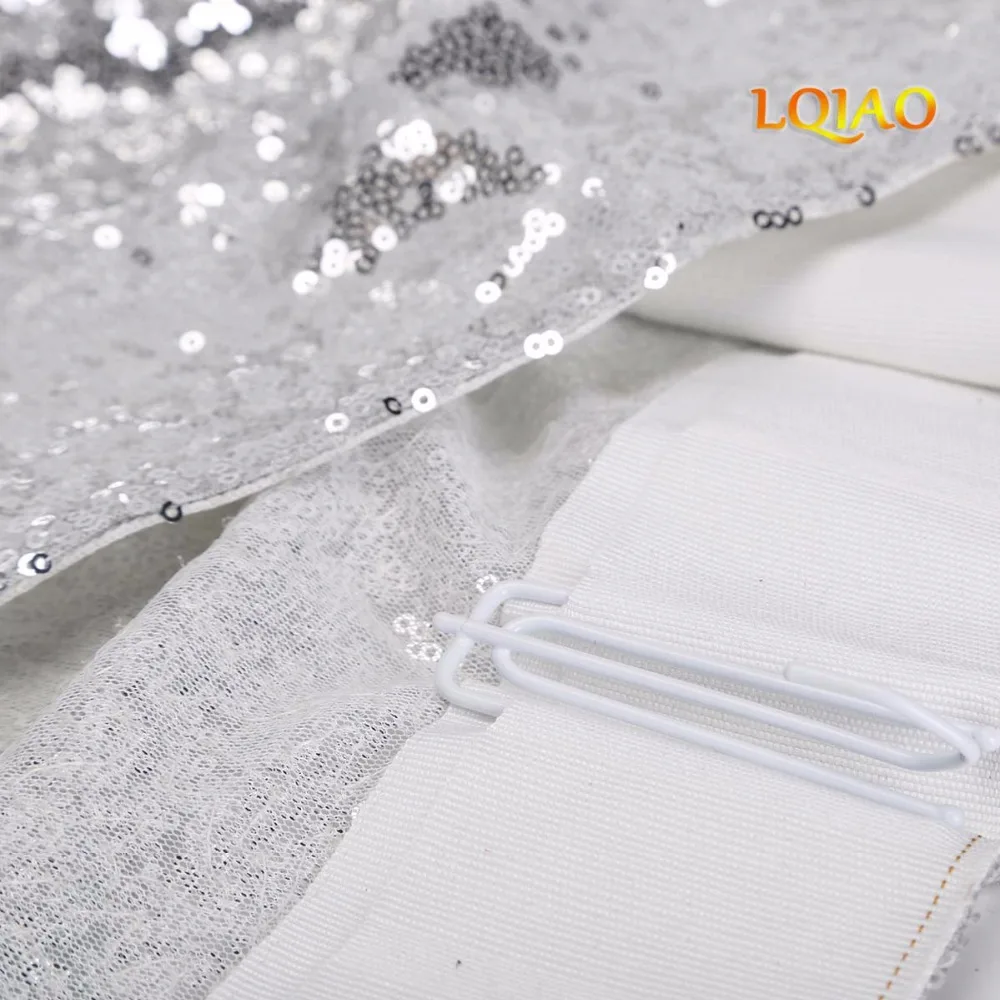 Silver Sequin Curtain Backdrop-005