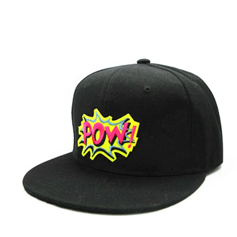 

pow letter embroidery cotton Casquette Baseball Cap hip-hop cap Adjustable Snapback Hats for kids men women 305