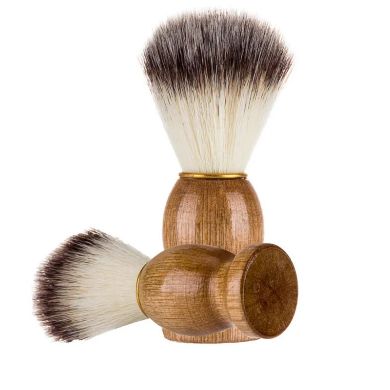 

Hot Sell Man's Beard Brush Using Advanced Bristles Solid Wood Handle High-End Beard Brush