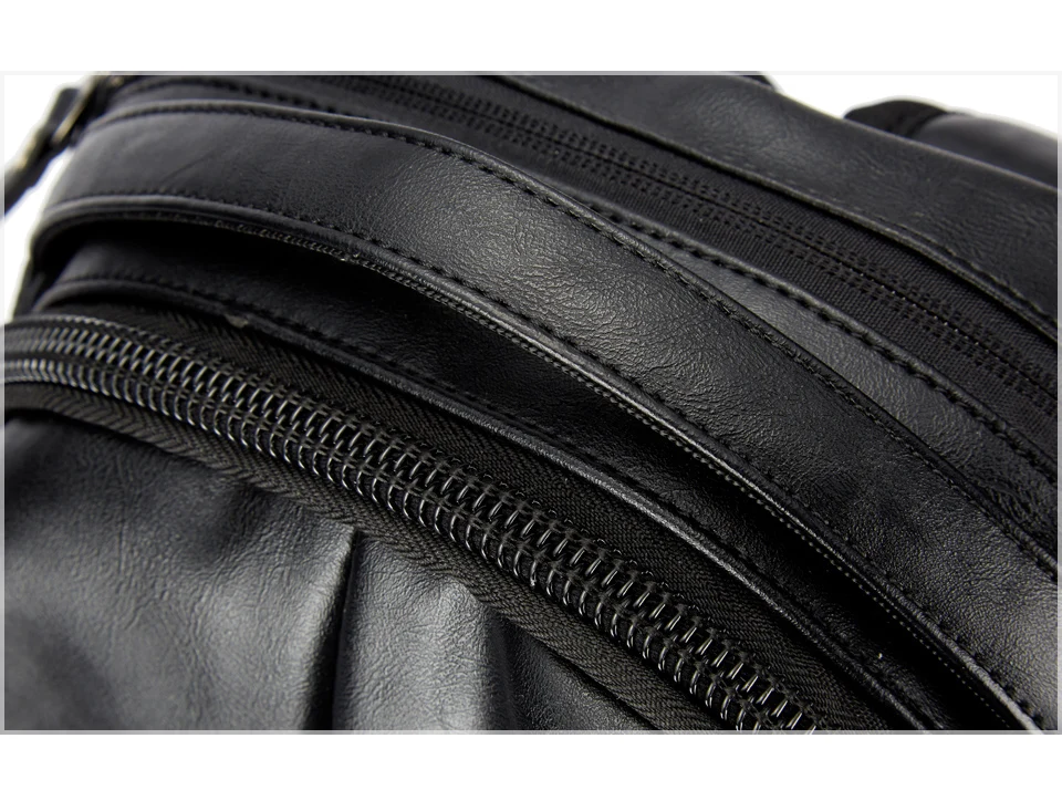 UIYI рюкзак из искусственной кожи Модный мужской рюкзак для ноутбука черная Дорожная сумка через плечо рюкзак школьный рюкзак мужская сумка Горячая Распродажа подарок