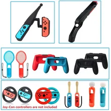 YUJUSER 1 шт. или 2 шт. контроллер рукоятка для переключения shand Joy-Con рулевые гоночные колеса игровой пистолет барабанная палка теннисная ракетка