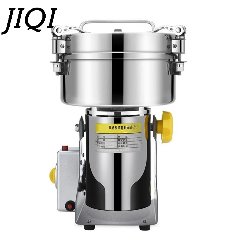JIQI 550 Вт 1000 г мартенситная мельница из нержавеющей стали бытовые многофункциональные электрические мельницы для зерна машина ультратонкого порошка