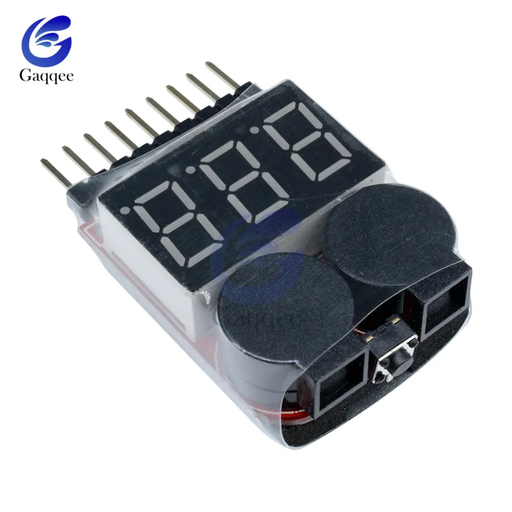 Цифровой 2 в 1 низкий зуммер сигнализация 1S 8S Lipo/li ion/Fe RC батарея для лодки