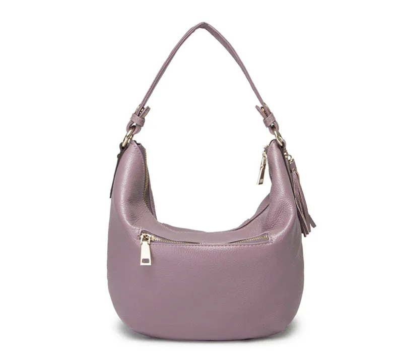 High Quality Genuine Leather Bag Woman Shoulder Bag Real Cow's Skin Bag Fashion HOBO Ladies Crossbody Bag 2018 (6)