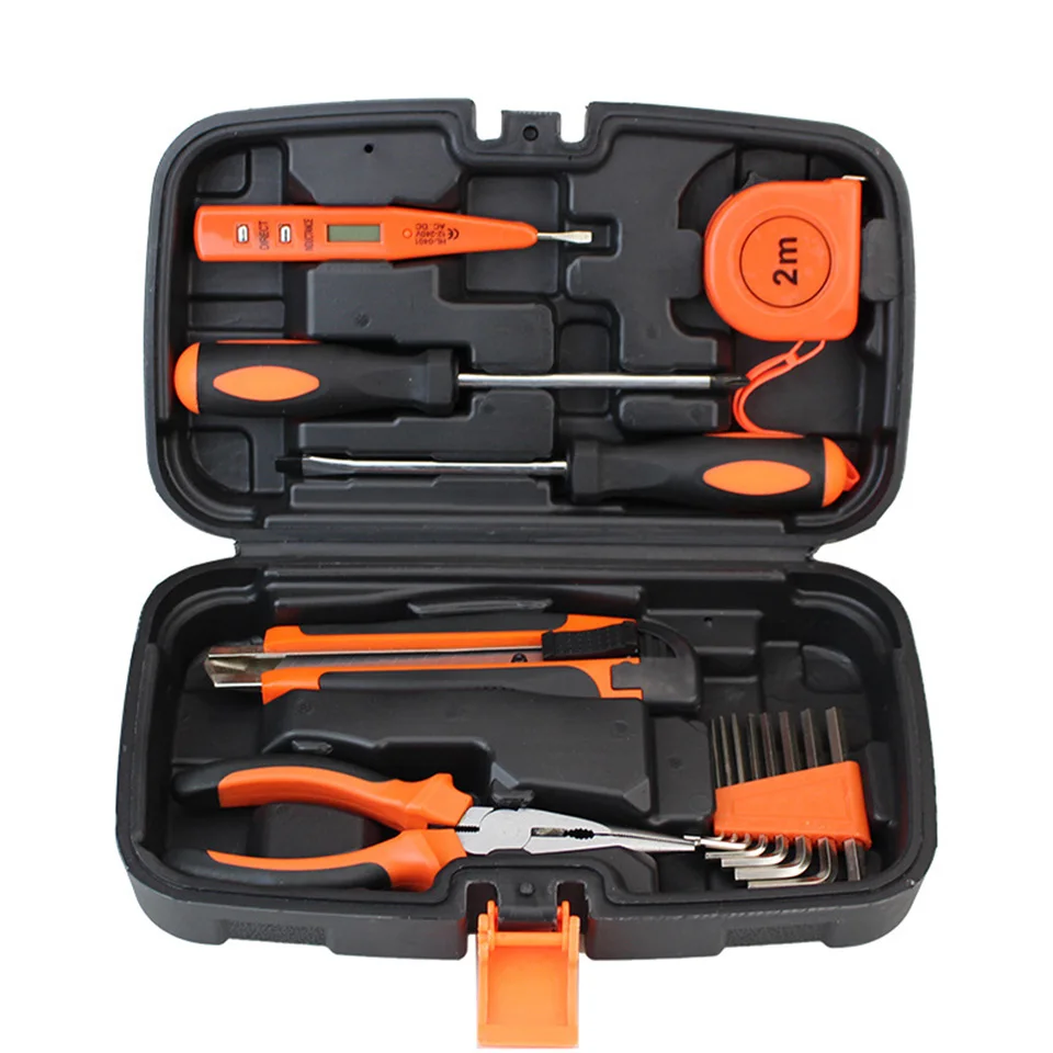

15PCS Screwdriver Pliers Knive Torch Hand Tool Kits Set Household Combination Hand Tools Toolbox Professional Repair Tools Set