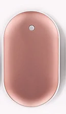 Симпатичный USB Перезаряжаемый ручной обогреватель и 4000ma power Bank 5 V маленький, ручной, для путешествий удобный карманный подогреватель с длительным сроком службы Прямая - Цвет: Pink