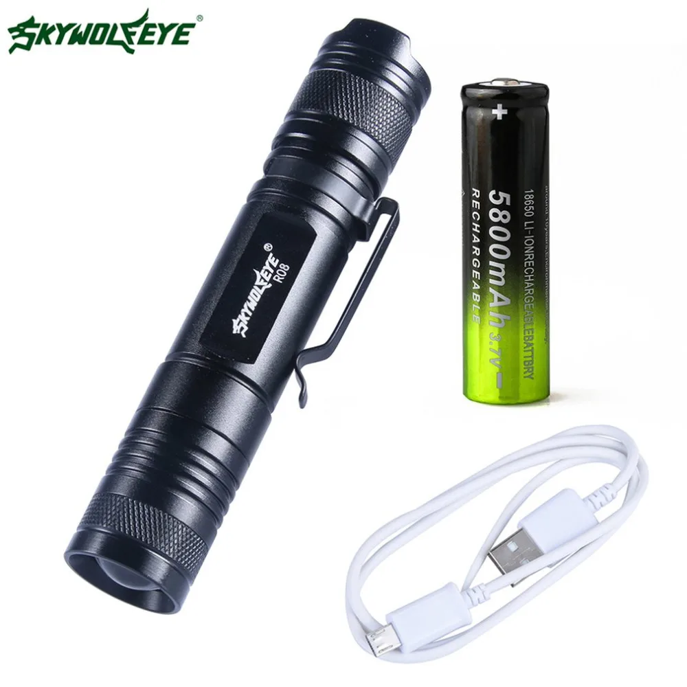 

R08 Telescopic flashlight Portable Powerful Practical Tactical LED Flashlight Super Bright For Hiking and Camping