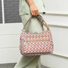 Женские модные новые женские модные нейлоновые водонепроницаемые сумки-мессенджеры через плечо с принтом повседневные сумки через плечо