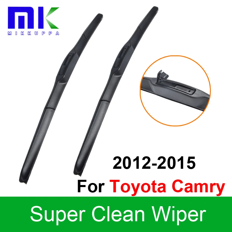 Silicone Rubber Wiper Blades For Toyota Camry 2012 2013 2014 2015 Pair