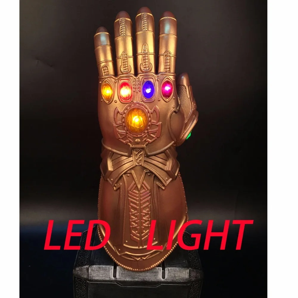 Avengers 3 Infinity War Infinity Gauntlet LED Light Thanos Gloves Cosplay Prop 