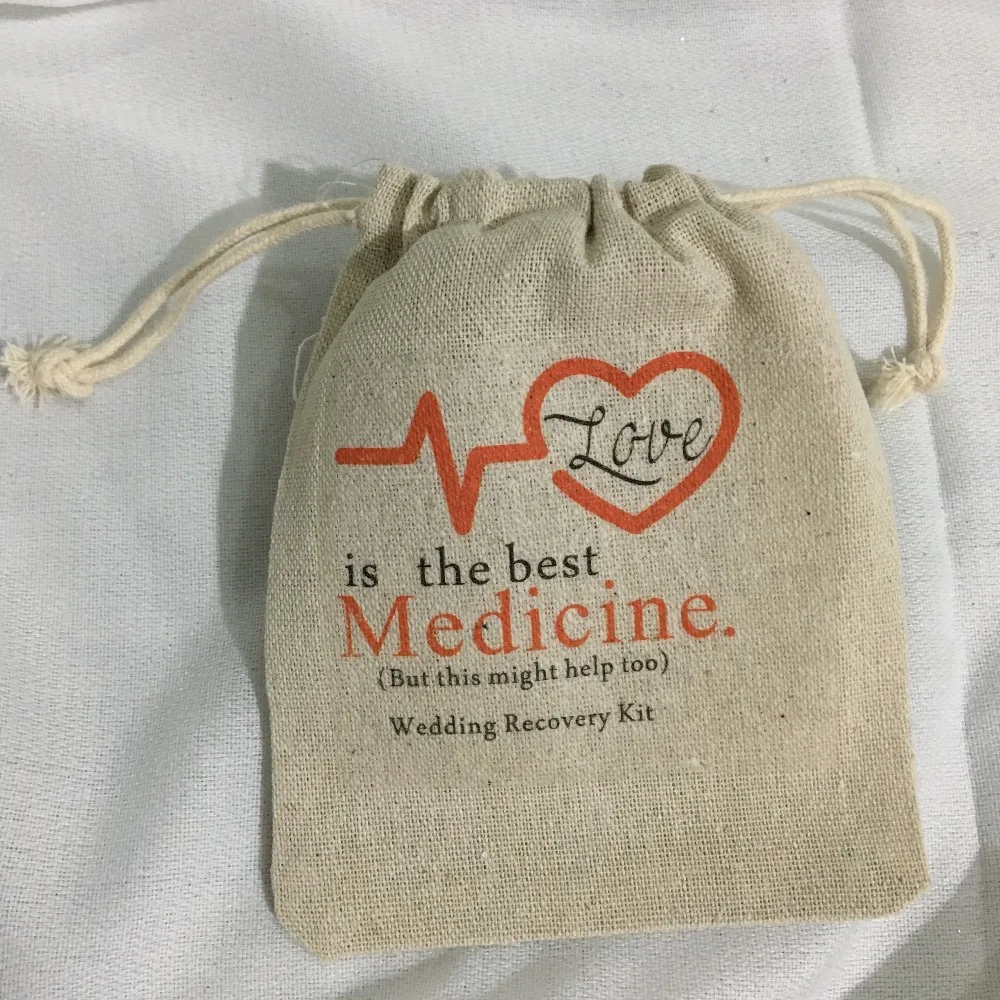 custom best medicine wedding Party first aid Hangover Kit jewelry favor