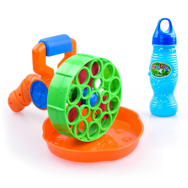 1pcs 15*24cm Electric Soap Bubble Gun Automatic Bubble Water blowing machine kids holiday water gun #5 battery power d10