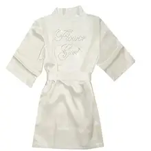 Модные детские Свадебные Платья с цветочным узором для девочек, свадебные атласные халаты для ванной, искусственный шелк юката, сексуальная одежда для сна, детское платье