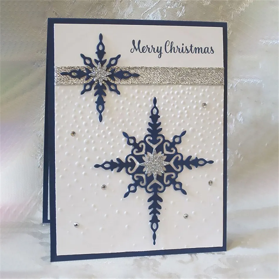 

New Christmas Metal Cutting Dies Vintage Hollow Snowflake Craft Dies Scrapbooking Embossing Stencils For Cards Making DIY Albums