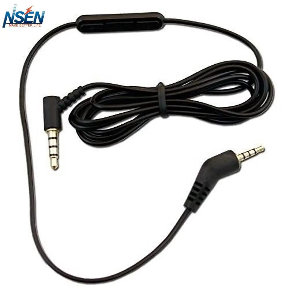 1.2m Replacement Inline Remote Mic Microphone Cable for Bose