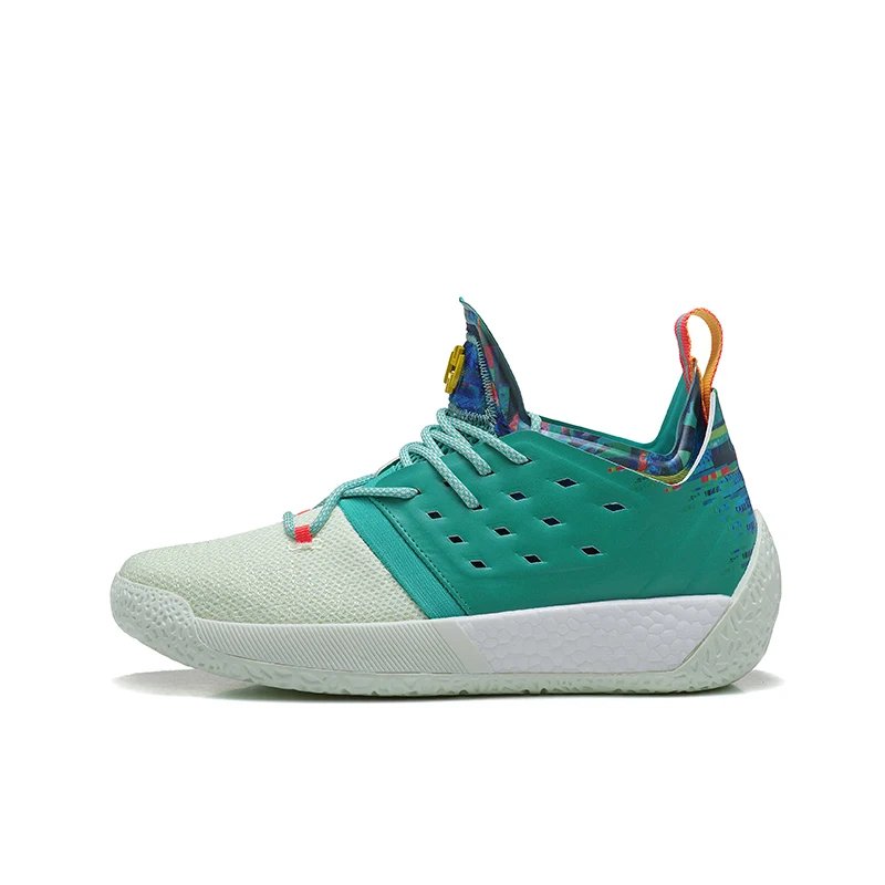 Баскетбольные кроссовки Mahadeng boost Harden Vol.2 B28106 спортивные зеленого и белого цвета