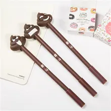 

panfelou stationery pen neutral pen Cute poop expression Office papeleria and education school office notebook