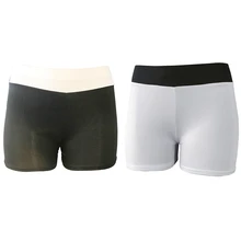 Для женщин Высокая Талия подъема Йога шорты для фитнеса, стрейчевый, штаны в стиле «Хип шорты Высокие эластичные на открытом воздухе плотные шорты для бега