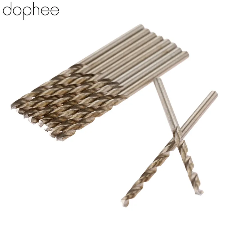 dophee 2.0-3.5mm Twist Drill Bits HSS Drill Bit Micro Straight Shank Wood Drilling Electric Woodworking Tools Aluminum 10PCS Hot