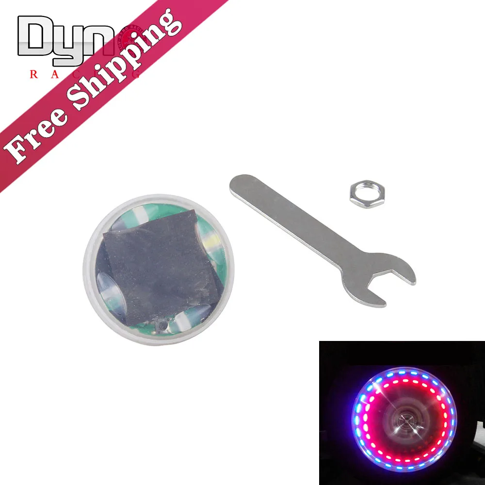 

Dyno - LED Auto Solar Energy Flash Wheel Tire Valve Caps Neon Light Lamp Decoration Car Wheel Tire Air Valve Cap Solar Light