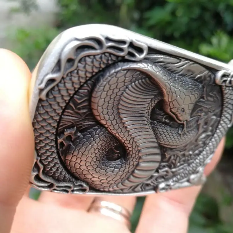 Мужские украшения Cobra 999 Серебряная Пряжка Для Ремня| |