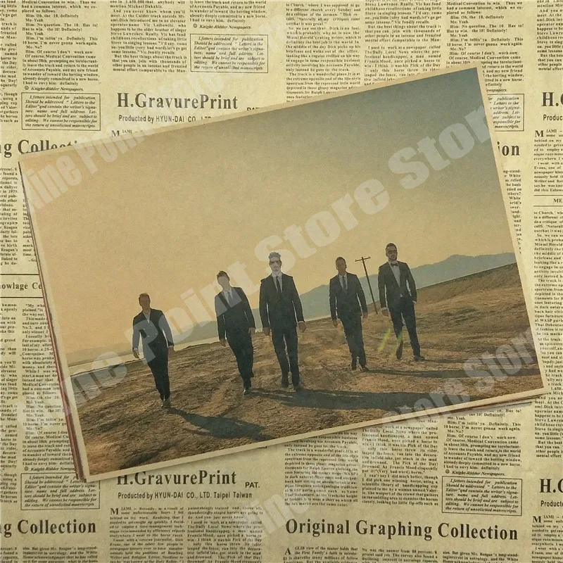 Backstreet для мальчиков семейная музыка картонный плакат из крафт бумаги