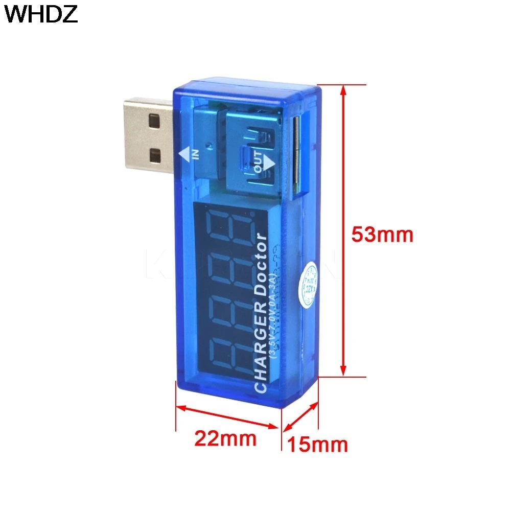 Новые Горячие Мини цифровой 4 цифры дисплей USB мощность Ток Напряжение метр тестер, портативный измеритель напряжения зарядное устройство Доктор, вольтметр