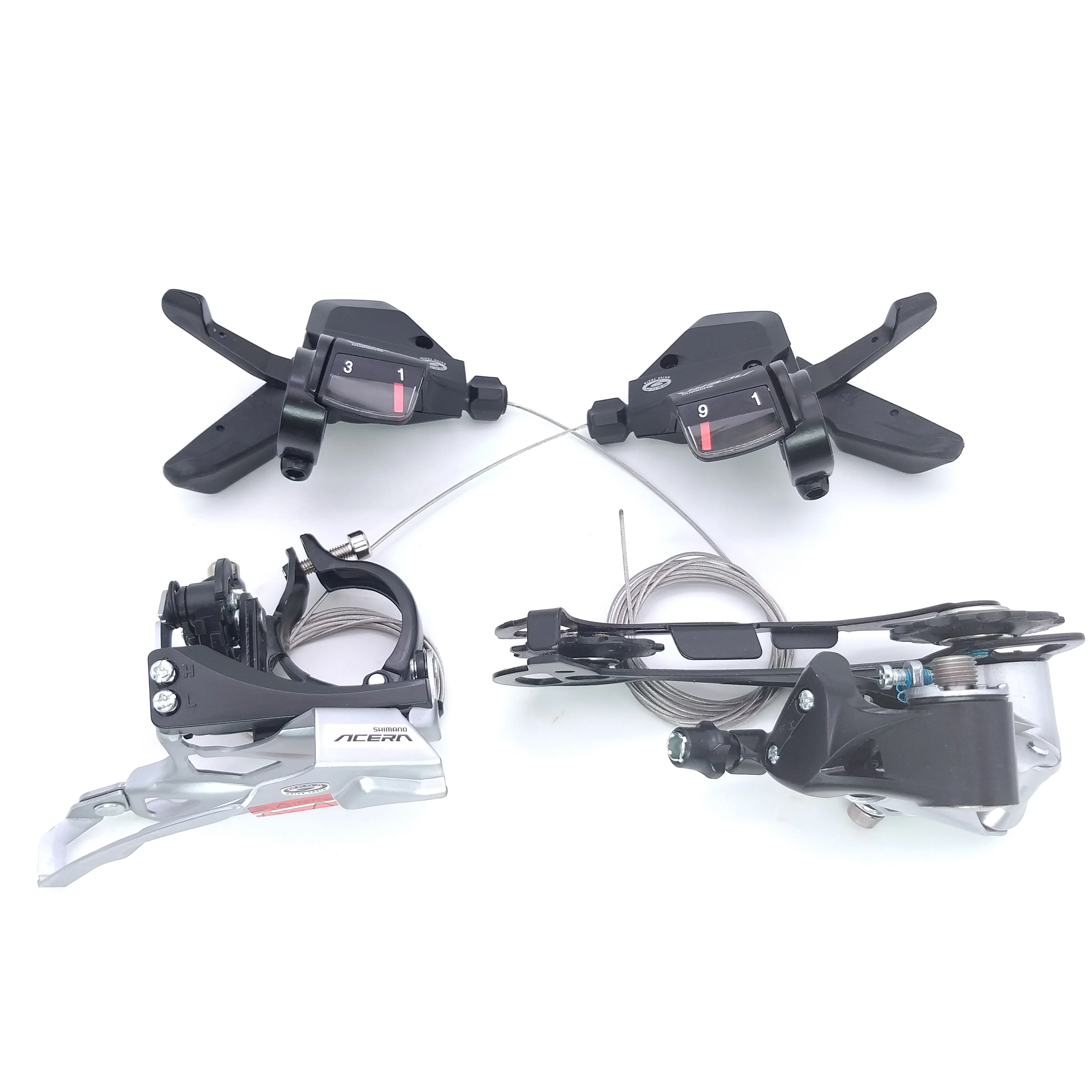 

SHIMANO ACERA M390 9S 27S Speed MTB Bicycle Groupset Kit 3 Parts with Shifter Lever & Front and Rear Derailleur